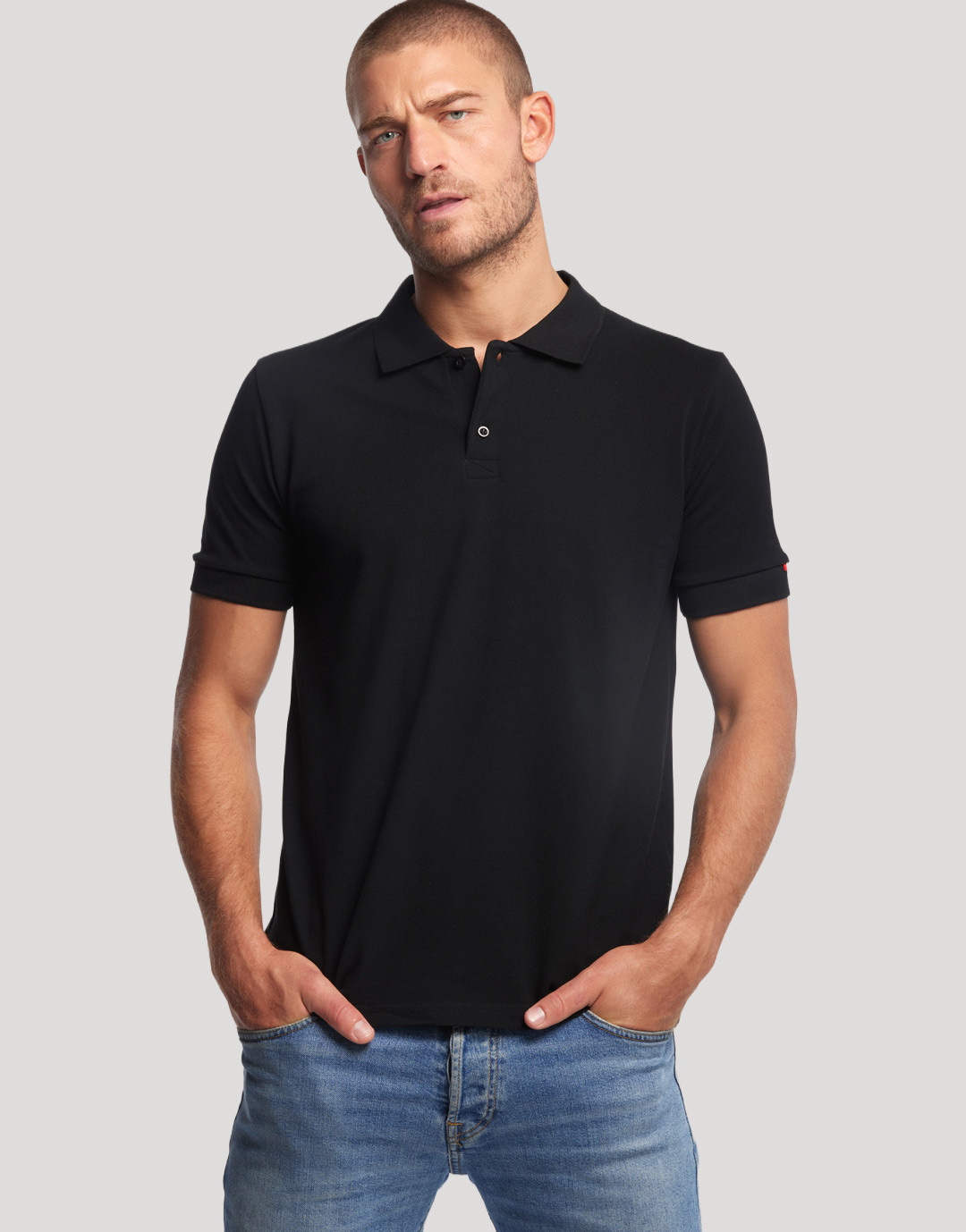 Polo homme manches courtes fabriqué en France Sartre Polo homme manches courtes fabriqué en France Sartre – vue 2