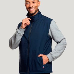 Bodywarmer softshell homme fabriqué en France Semnoz