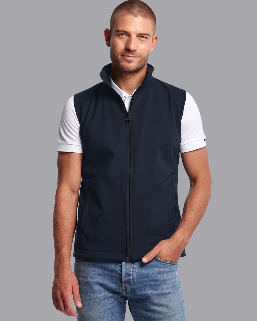 Bodywarmer softshell homme fabriqué en France Semnoz Bodywarmer softshell homme fabriqué en France Semnoz – vue 4