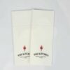 Serviette blanche kangourou personnalisée en quadrichromie