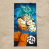 Serviette de Plage Dragon Ball Z Super Saiyan Blue