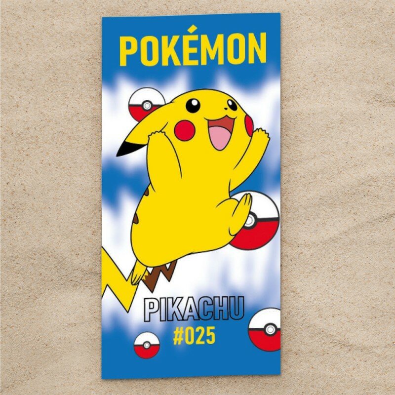Serviette de Plage Pokémon Pikachu 025 Serviette de Plage Pokémon Pikachu 025