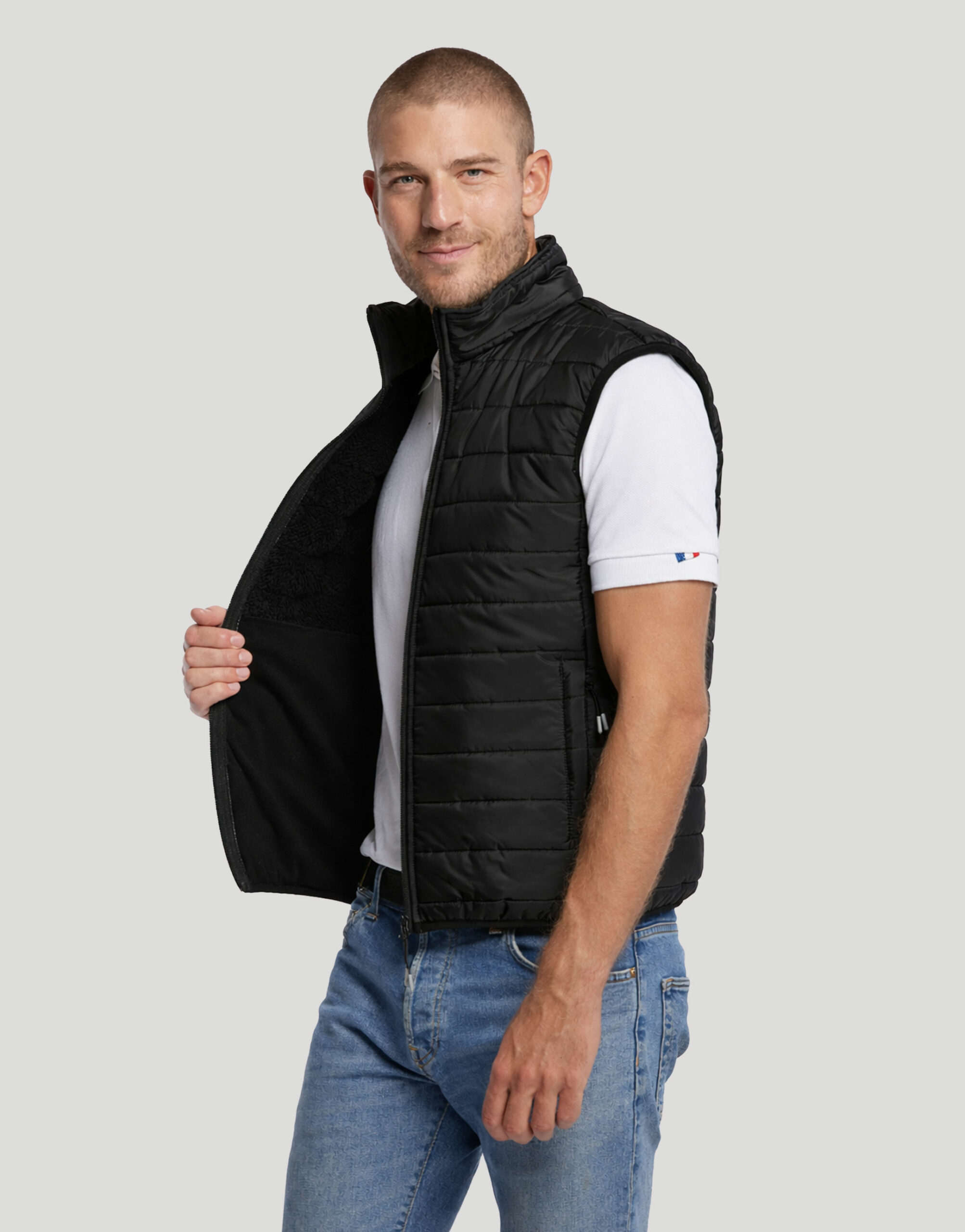 Bodywarmer homme intérieur sherpa Sésame Bodywarmer homme intérieur sherpa Sésame