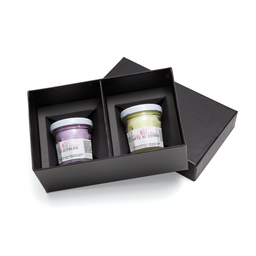 Set 2 mini bougies parfumees Set 2 mini bougies parfumees