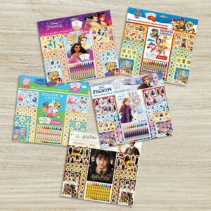 Set 500 Pièces Coloriage, Crayons de Couleur & Stickers