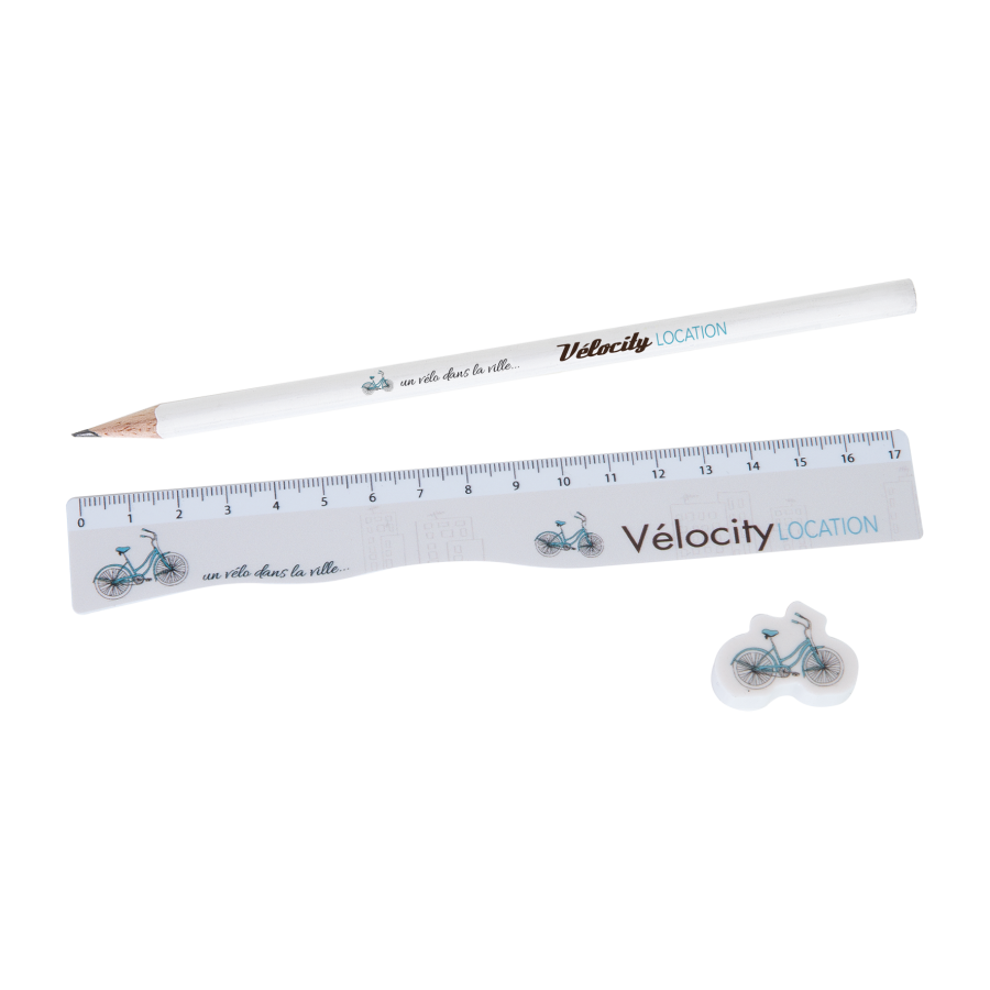 Set bureau regle/gomme/crayon Set bureau regle/gomme/crayon