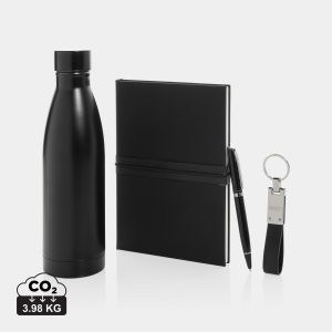 Set cadeau d'affaires luxe avec bouteille Swiss Peak