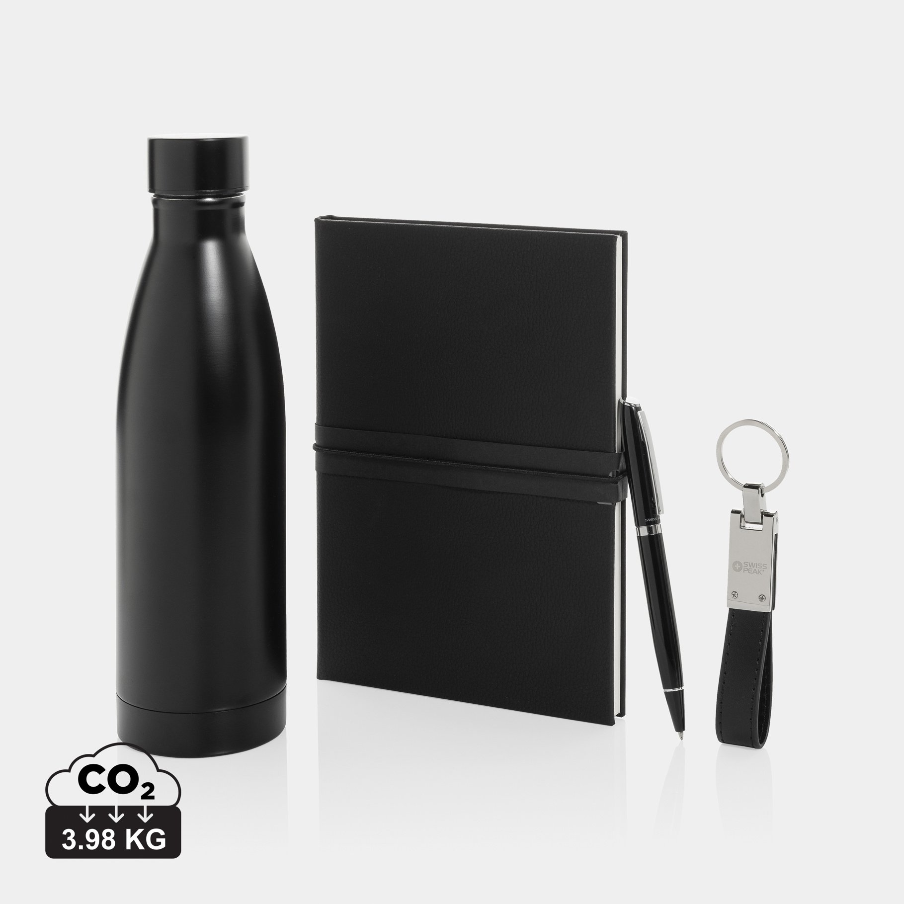 Set cadeau d'affaires luxe avec bouteille Swiss Peak