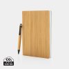 Set carnets de notes A5 et stylo en bambou