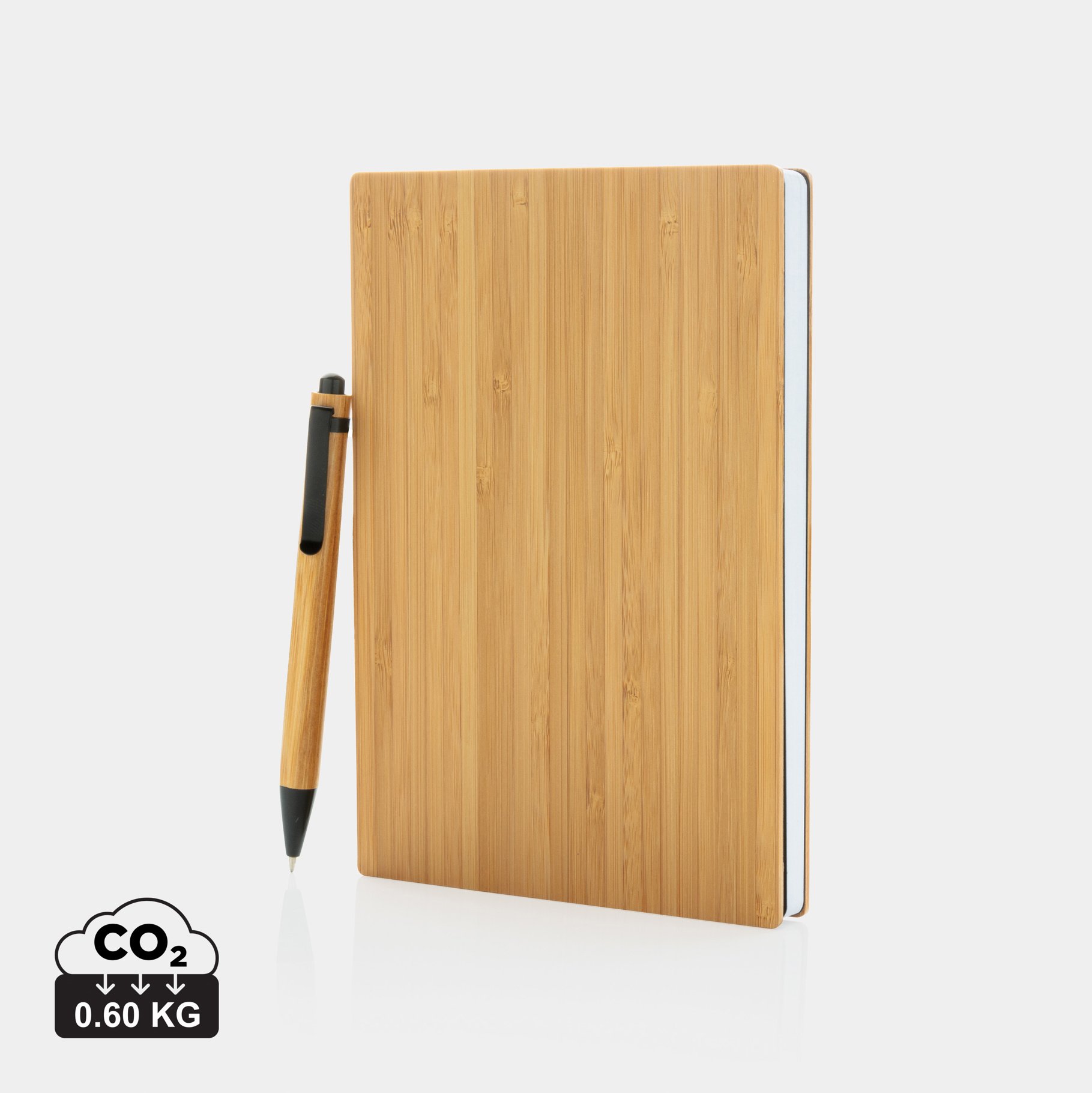 Set carnets de notes A5 et stylo en bambou Set carnets de notes A5 et stylo en bambou