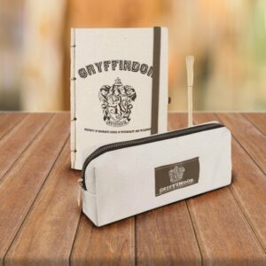Set de Papeterie Harry Potter Gryffondor Éco-Friendly - Trousse, Carnet et Stylo