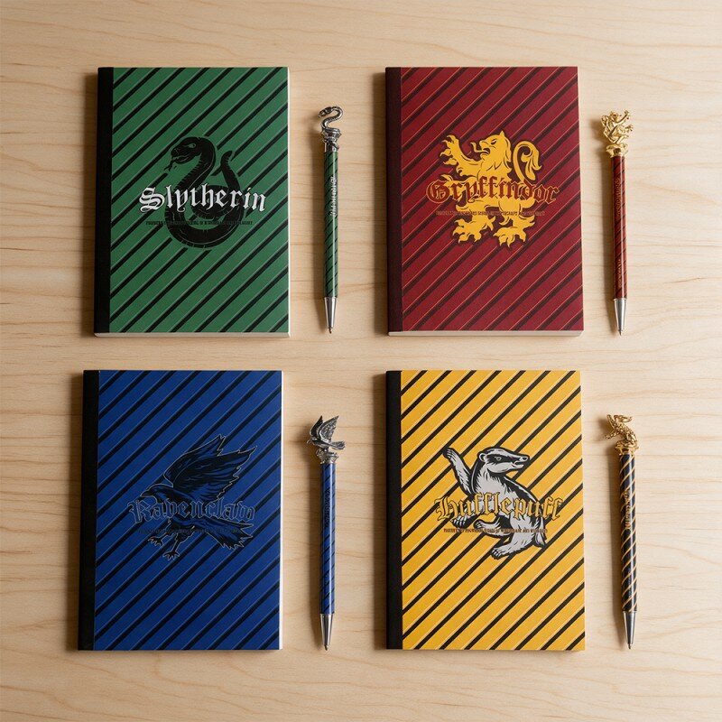 Set de Papeterie Harry Potter Maison Poudlard - Cahier et Stylo Emblème Set de Papeterie Harry Potter Maison Poudlard - Cahier et Stylo Emblème