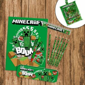 Set de Papeterie Minecraft Boom