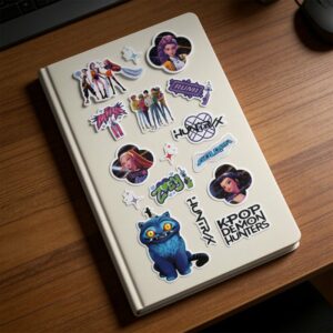 Set de Stickers en Relief KPop Demon Hunters