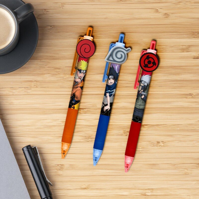 Set de Trois Stylos Manga Naruto Set de Trois Stylos Manga Naruto