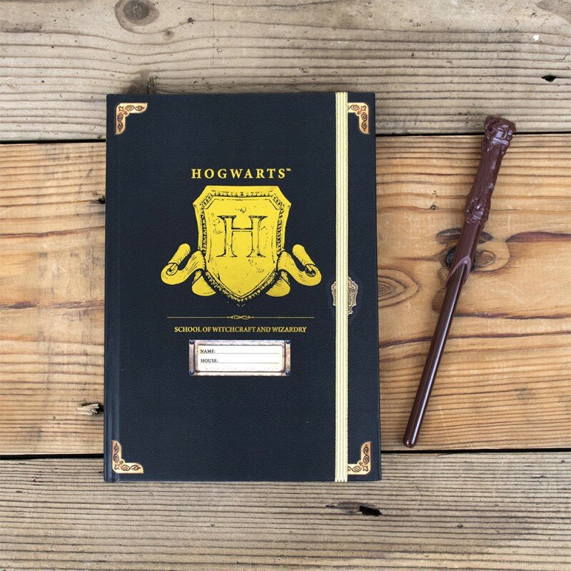Set Harry Potter Poudlard - Carnet de Notes et Stylo Baguette Magique Set Harry Potter Poudlard - Carnet de Notes et Stylo Baguette Magique
