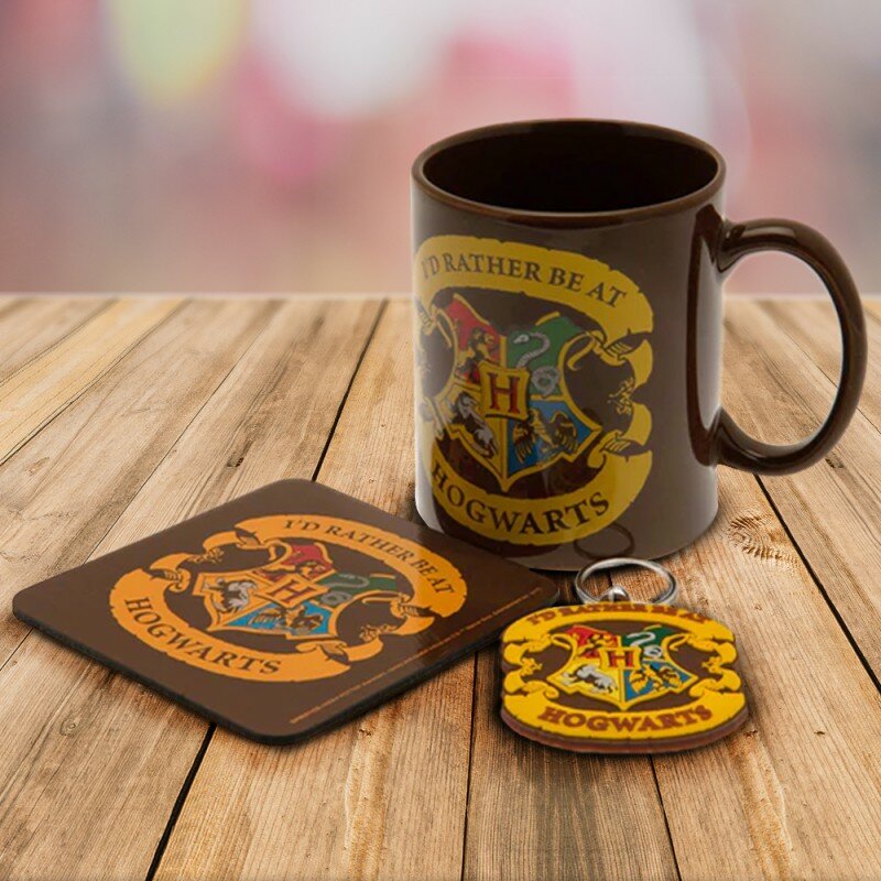Set Harry Potter Poudlard - Mug, Sous-Verre et Porte-Clés Set Harry Potter Poudlard - Mug, Sous-Verre et Porte-Clés