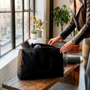 Set sac et trousse coton bio 360g COMBIO (réf. CGB2403C)