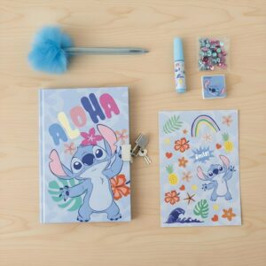 Set Stitch Disney Journal Intime Sequins et Stylo Pompon