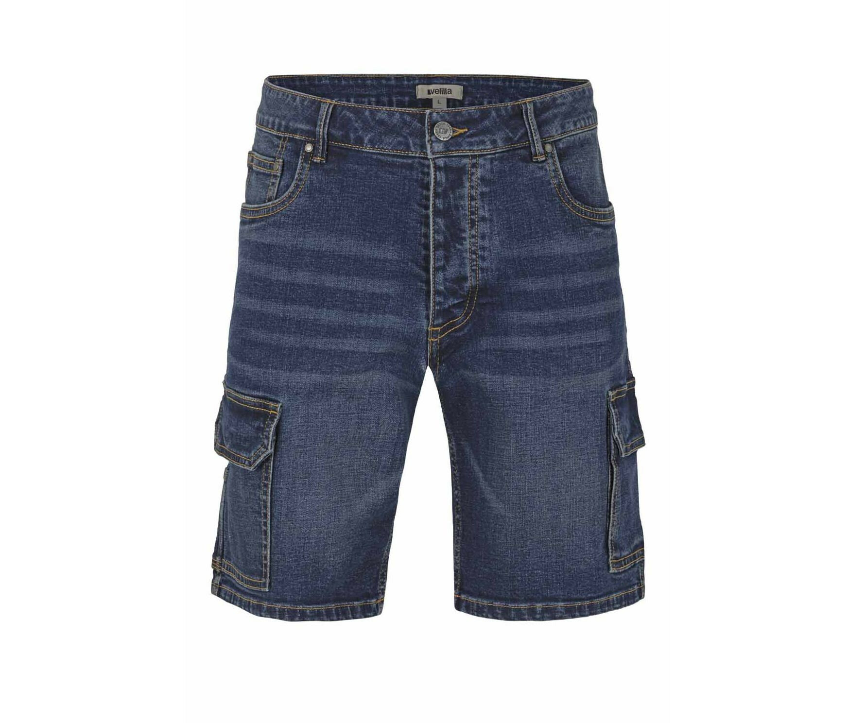 Short en jean Velilla Bermuda Denim Stretch Multipoches Short en jean Velilla Bermuda Denim Stretch Multipoches