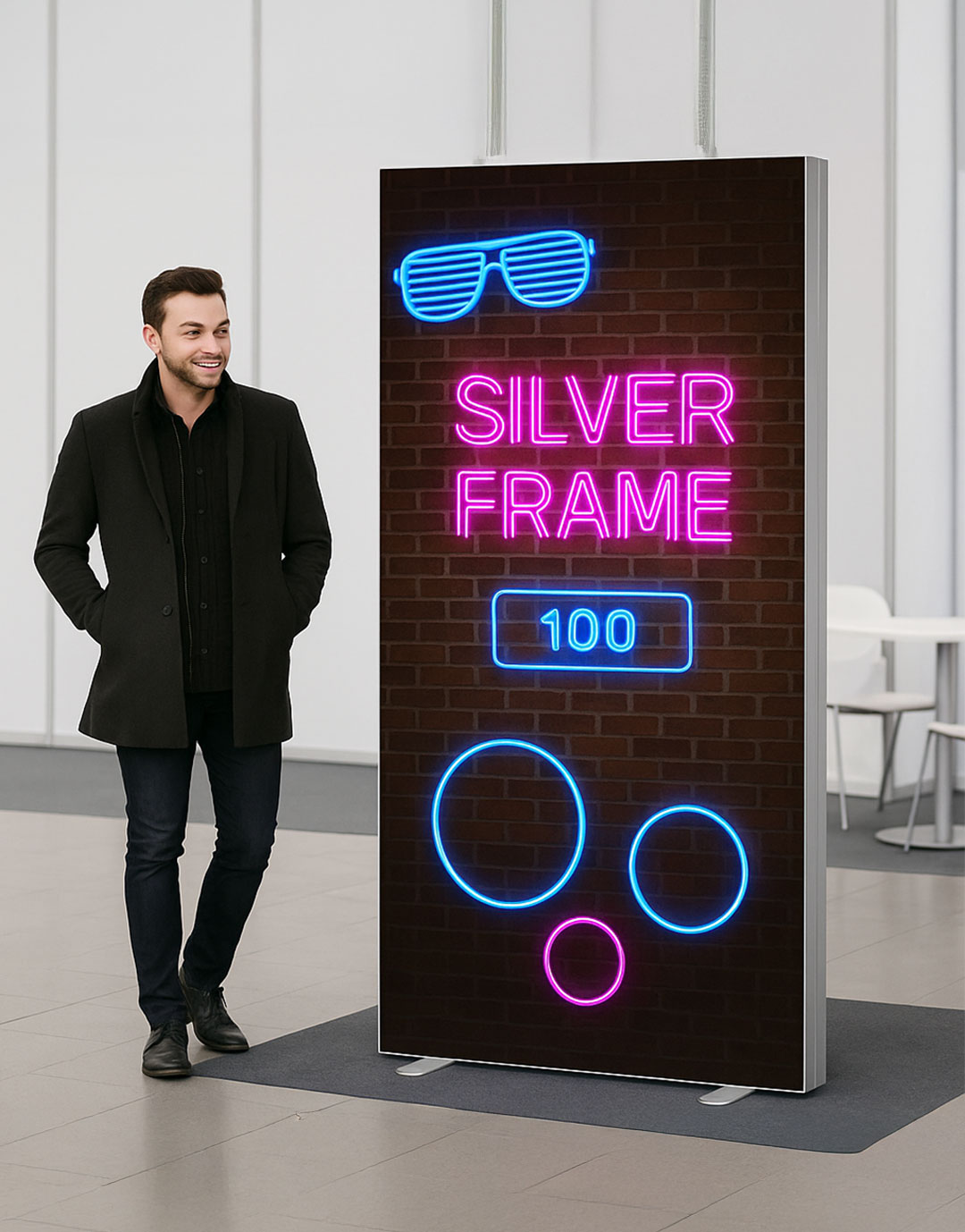 Box lumineuse aluminium Silverframe Box lumineuse aluminium Silverframe – vue 5