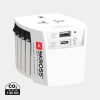 SKROSS Adaptateur de voyage universel MUV 2-Pôles avec USB