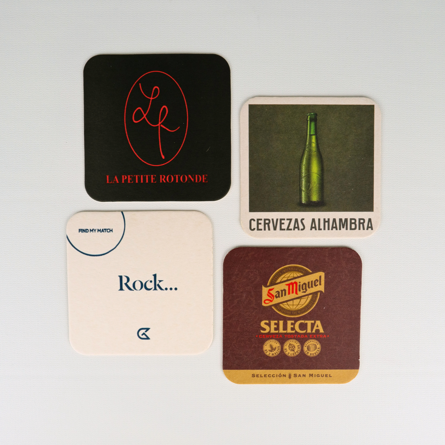 Sous-bock carré personnalisé 93 mm recto verso Sous-bock carré personnalisé 93 mm recto verso