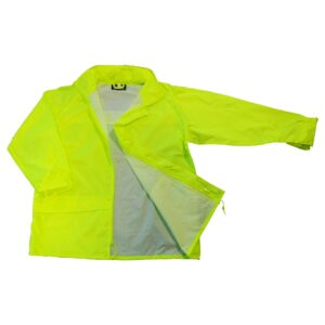 Sur-parka coupe-vent fluo Stadier – vue 3