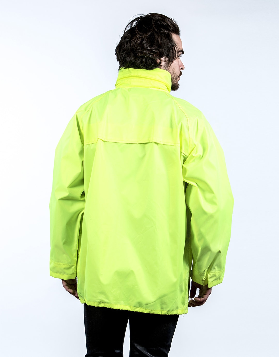 Sur-parka coupe-vent fluo Stadier Sur-parka coupe-vent fluo Stadier – vue 2