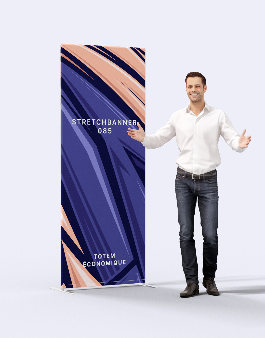Stand textile tendu Stretch Banner Stand textile tendu Stretch Banner – vue 3