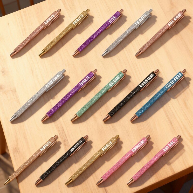 Stylo à Paillettes Mot Fantaisie Stylo à Paillettes Mot Fantaisie