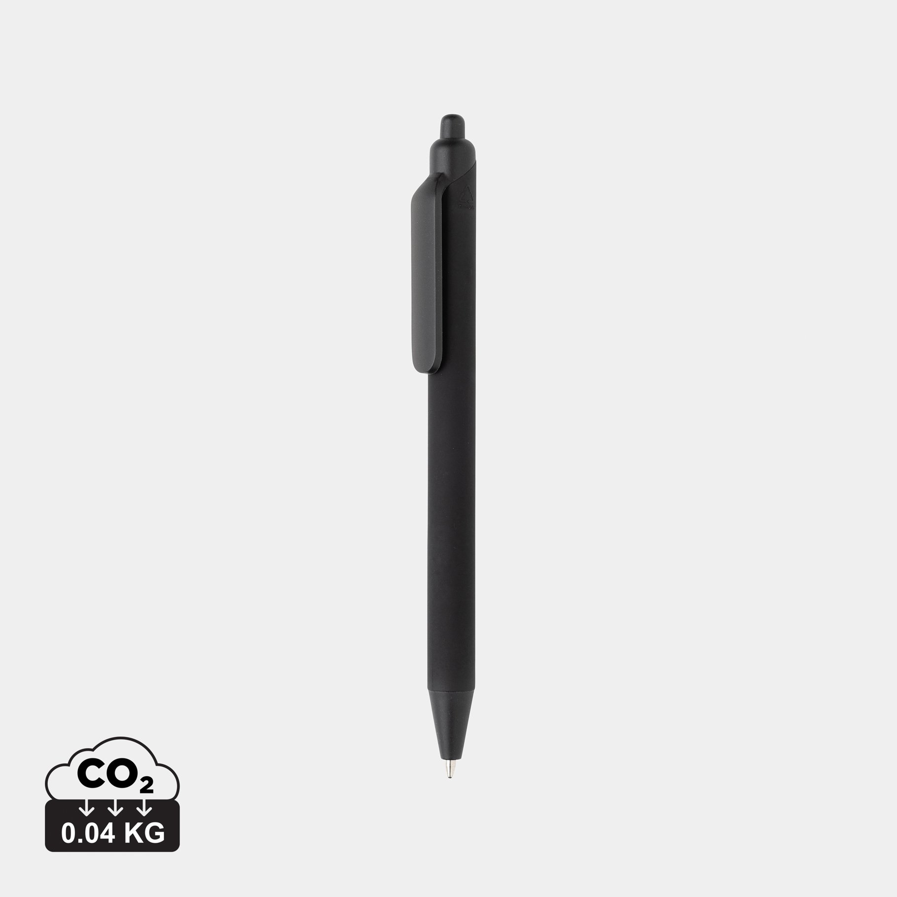 Stylo avec finition gomme en ABS recyclé certifié GRS Tide Stylo avec finition gomme en ABS recyclé certifié GRS Tide