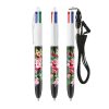 Stylo bille BIC® 4 Couleurs® ballpen avec tour de cou