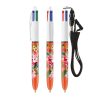 Stylo bille BIC® 4 Couleurs® Fine avec tour de cou