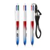 Stylo bille BIC® 4 Couleurs® Flags Collection avec tour de cou