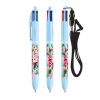 Stylo bille BIC® 4 Couleurs® Pastel avec tour de cou