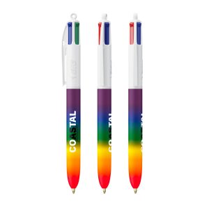 Stylo bille BIC® 4 Couleurs® Rainbow Decor