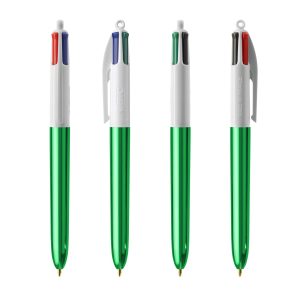 Stylo bille BIC® 4 Couleurs Shine BAR INTERCO