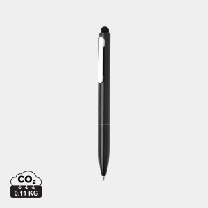 Stylo en aluminium recyclé certifié RCS avec stylet Kymi