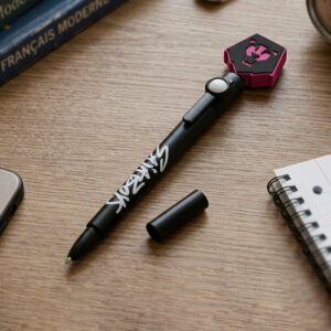 Stylo KPop Demon Hunters avec Figurine Saja