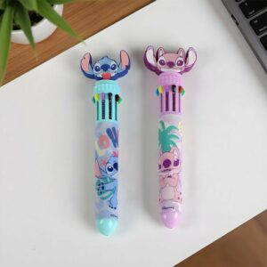 Stylo Multicolore Angel & Stitch Disney 10 Couleurs