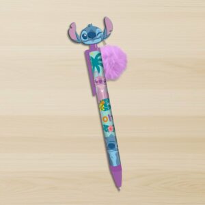 Stylo Stitch Disney Multicolore Pastel avec Pompon