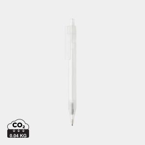 Stylo transparent X8 en rPET GRS