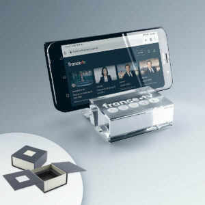 Support de téléphone en Verre Personnalisé