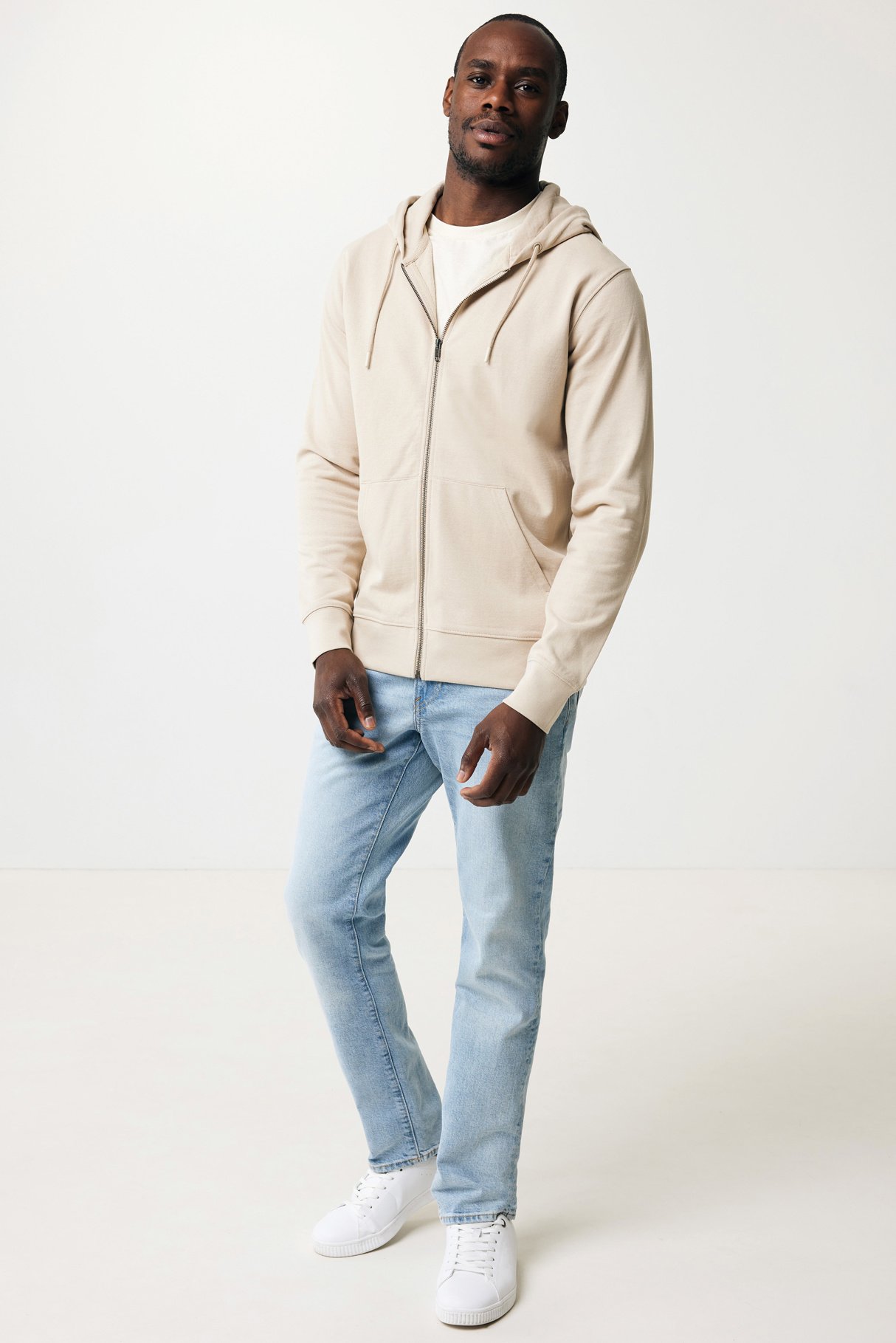Sweat à capuche avec zip en coton recyclé IQONIQ Abisko Sweat à capuche avec zip en coton recyclé IQONIQ Abisko