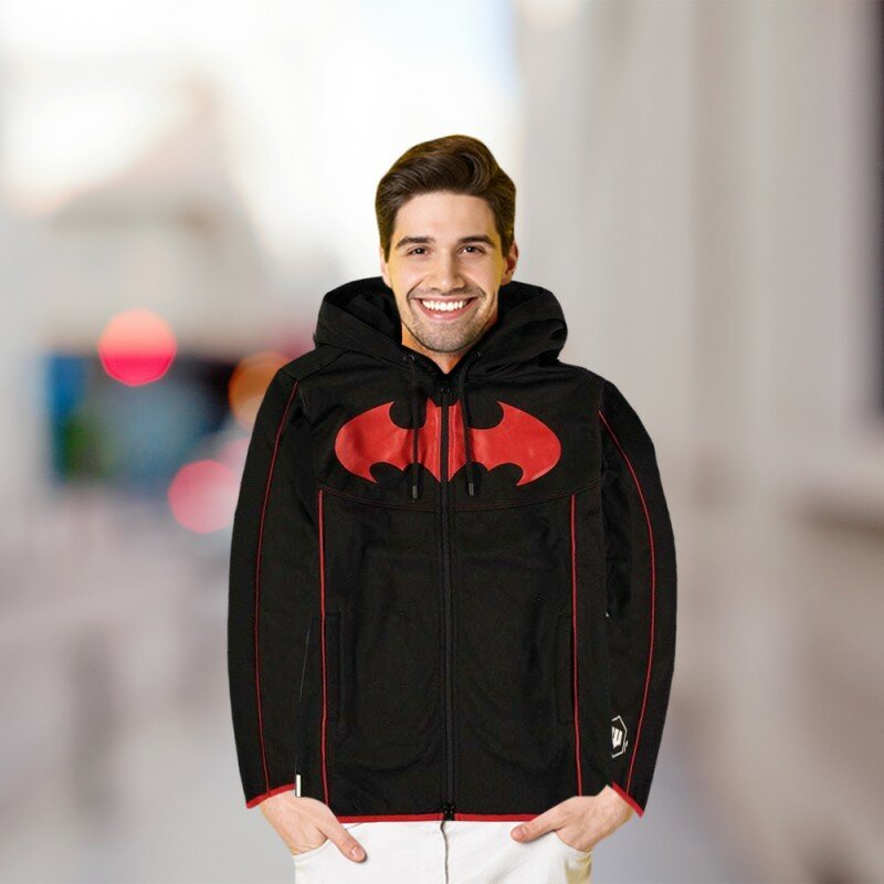 Sweat à Capuche Batman Rouge & Noir Sweat à Capuche Batman Rouge & Noir