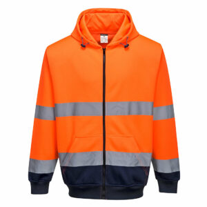 Sweat à capuche bicolore à zip Portwest B317