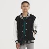 Sweat baseball enfant Just Hoods Kids Varsity Jacket