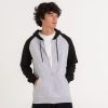 Sweat baseball zippé Just Hoods Zoodie