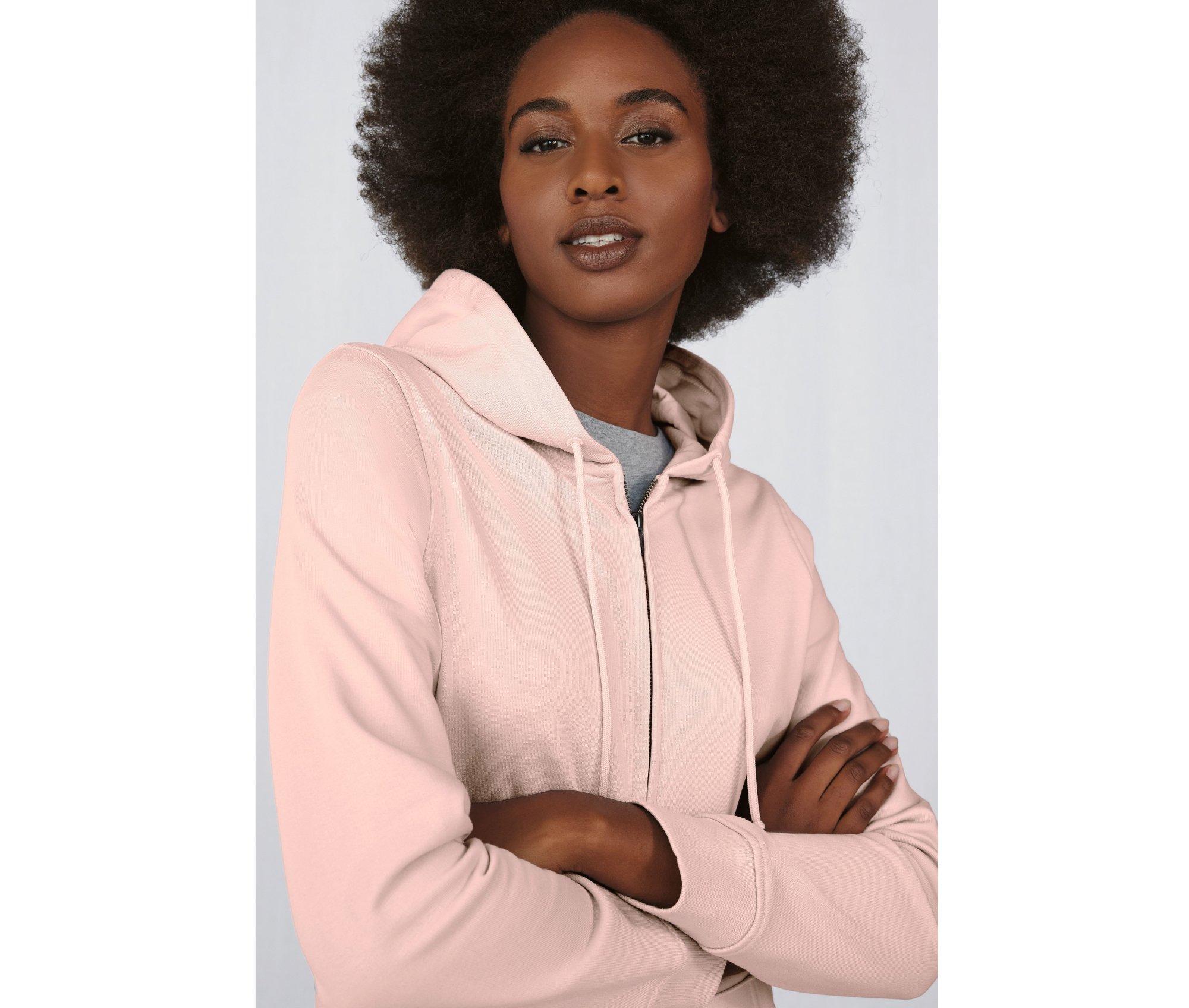 Sweat capuche zippé organique femme B&c Inspire Zipped Hood /women Sweat capuche zippé organique femme B&c Inspire Zipped Hood /women